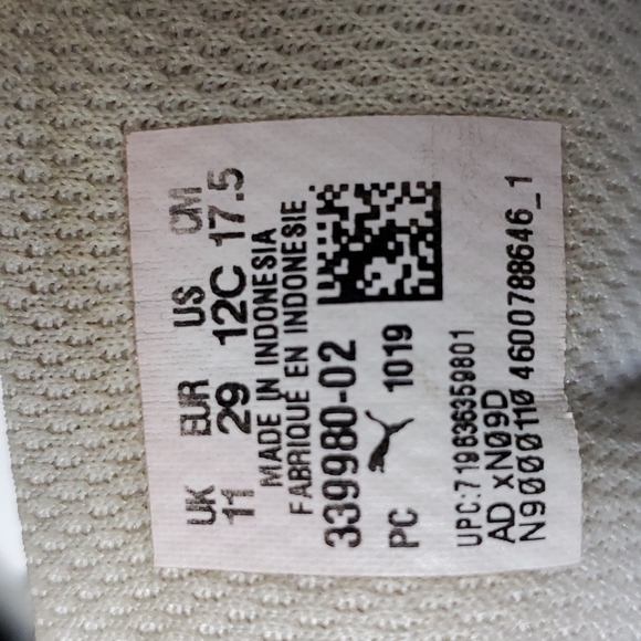 Pumma drift cat  BMW childe us 12c  UK 11 withe & metalic - Picture 6 of 6